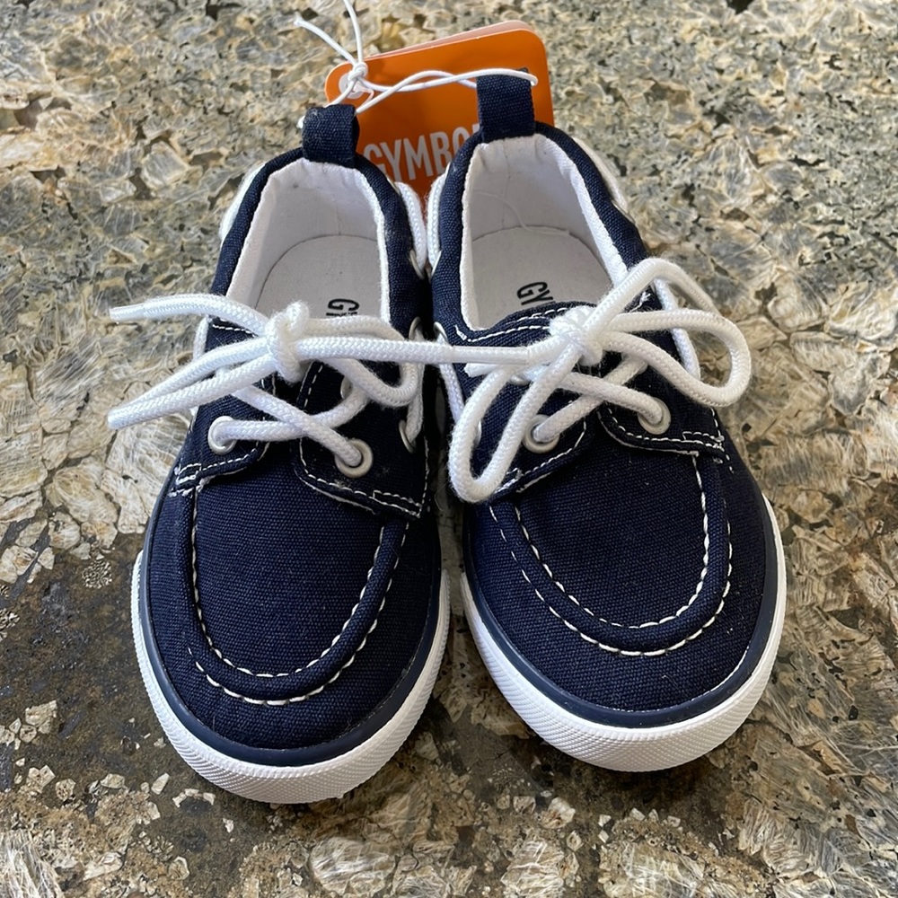 Gymboree boat shoes, navy, new with tags